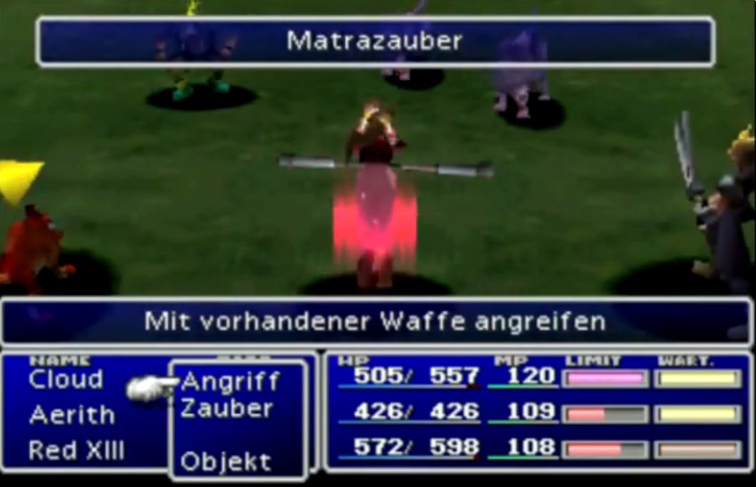 FF7 Feindeskönnen Matrazauber