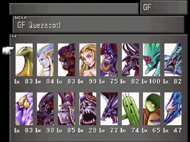 FF8 GF Übersicht
