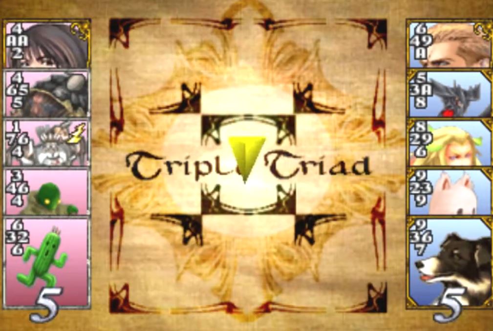 FF8 Triple Triad Spielfeld