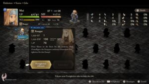 FFT - The Ivalice Chronicles - Erster Blick ins Jobmenü