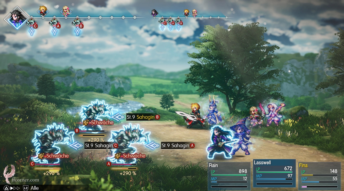 Final Fantasy Resonance - Kampf
